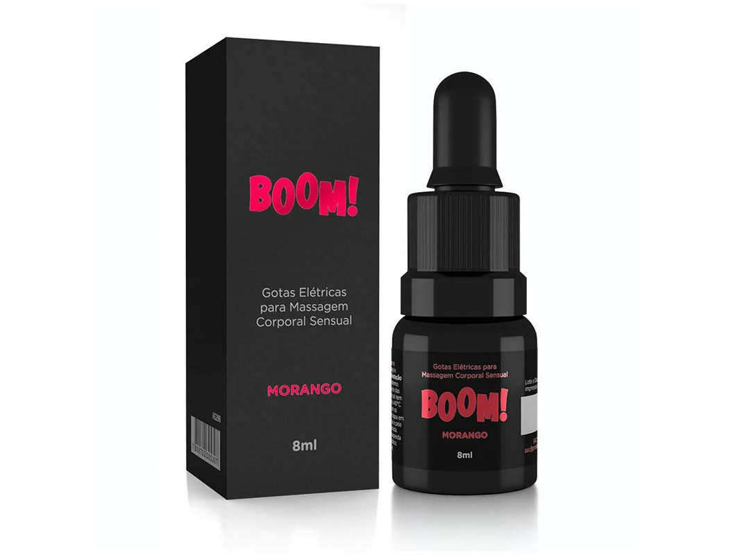 Excitante Feminino Boom 8ml (Sabor Morango)