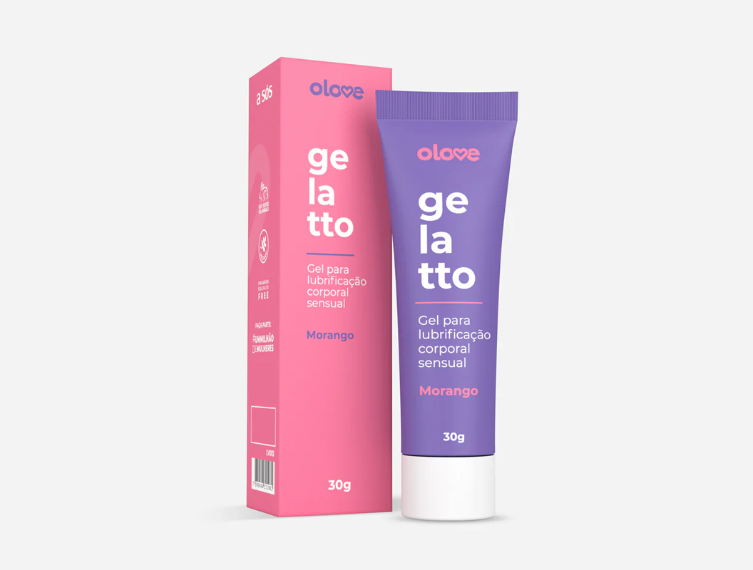 Lubrificante Beijável Olove 30g (Sabor Morango)