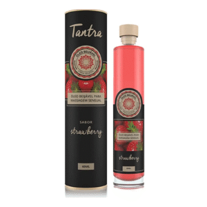 Óleo Beijável para Massagem Tantra 60ml (Sabor Morango)