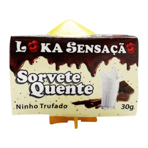 Vela Beijável Sorvete Quente 25g (Sabor Ninho Trufado)