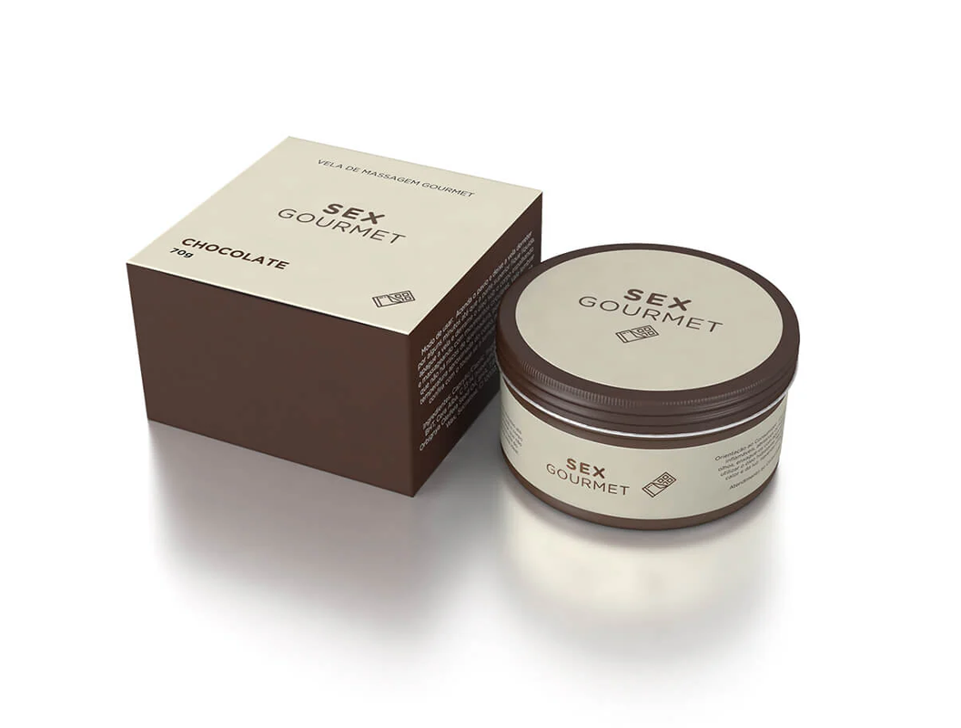 Vela de Massagem Sexy Gourmet 70g (Sabor Chocolate)